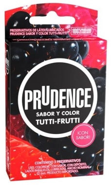 Preservativo Prudence Tutti-Frutti x3u