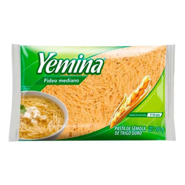 Pasta Yemina Fideo Mediano 500 G