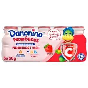 Danonino Probioticos Fresa 400Gr C/5Pz