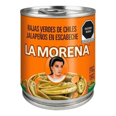 Chiles La Morena Jalapenos En Rajas 210 Gr Todas