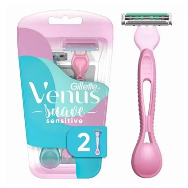 Rastrillo Dama Venus Suave Sensitive 2Pz