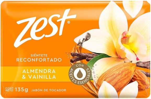 Jabon Zest Almendra Y Vainilla 135G