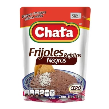 Frijoles La Chata Refritos Negros Pouch 600 Gr