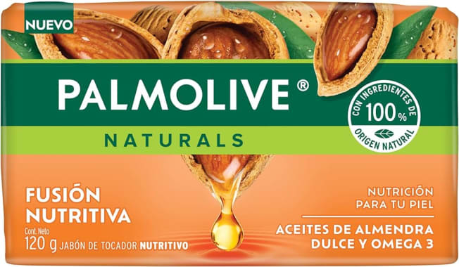 Jabon Palmolive Naturals Aceite De Almendra Y Omega 3 120Grs