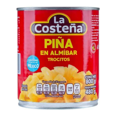 Pina En Trozitos La Costeña 800 Gr Todas