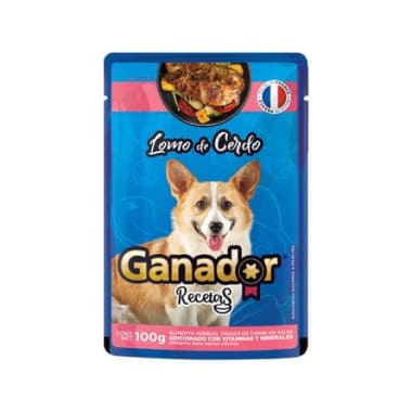 Alimento Ganador Lomo De Cerdo 100 Gr Pouch