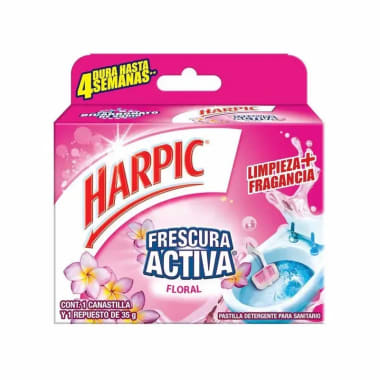 Pastilla En Canastilla Harpic Floral 35 Gr.