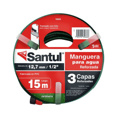 Manguera Gris Tramada 15Mt Santul