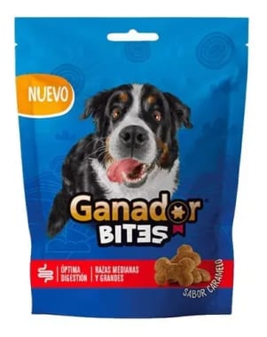 Botana Perro Ganador Bites Caramelo Rm100 Gr