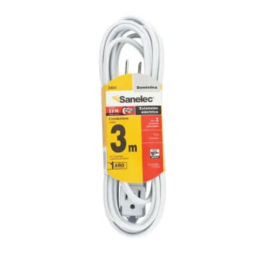 Extensión Domestica Sanelec 3M Blanca