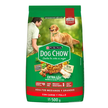 Alimento Dog Chow Adulto 500 Gr Aa, A Y B