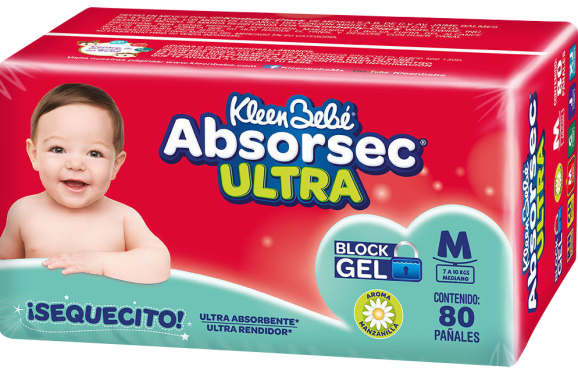 Pañal Kbb Absorsec Mediano C/40 Pzas