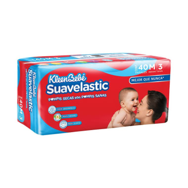 Pañal Kbb Suavelastic Max Mediano C/40 Pzas