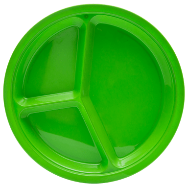 Plato De 3 Divisiones Verde
