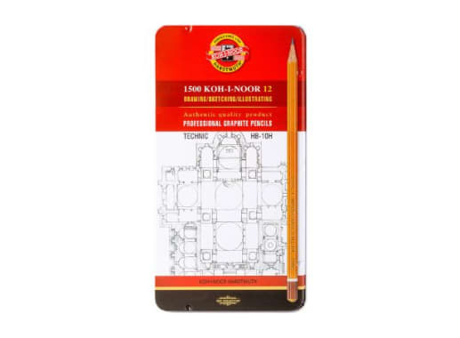 CAJA LAPICES DE GRAFITO 12 UNID KIN 1502 TECHNIK