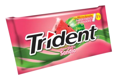 CHICLE TRIDENT 5S SANDIA DISPLAY 18 UN