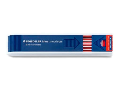 ESTUCHE STAEDTLER 12 MINAS COLOR ROJO 2MM (204)