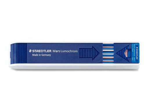 ESTUCHE STAEDTLER 12 MINAS COLOR AZUL 2MM (204)