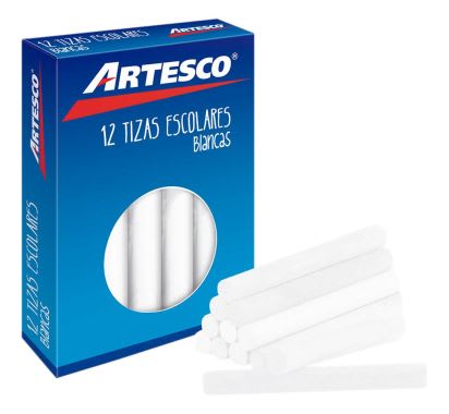 Tiza Antialérgica Blanca Caja x 12 Unidades