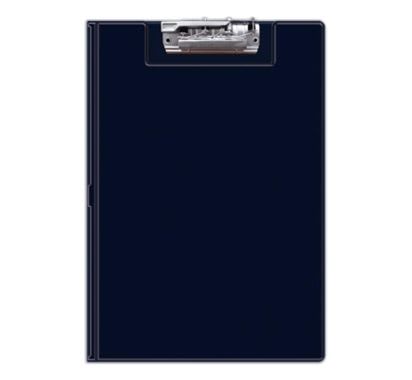Folder Doble Tapa con Sujetador Superior Oficio Azul