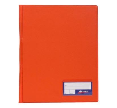 Folder Doble Tapa con Gusanillo A4 Naranja