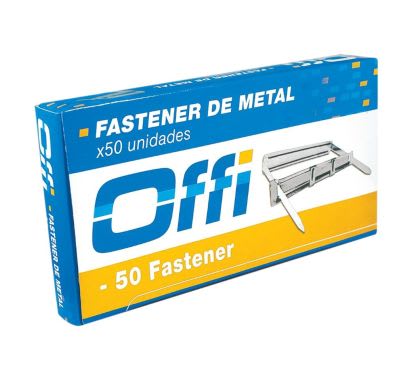 Fastener Metálico Caja x 50 Unidades Offi