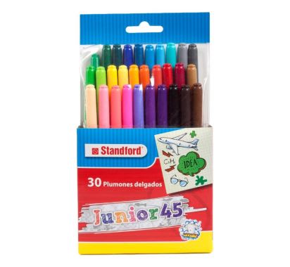 Plumón Junior 45 Estuche x 30 Unidades