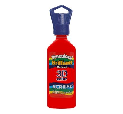 Pintura 3D Brillante x 35 ml Rojo Fuego