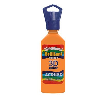 Pintura 3D Brillante x 35 ml Naranja