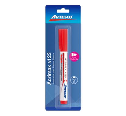 Plumón Acrimax A123 Rojo Blister x 1 Unidad