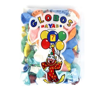 Globo N°7 Bolsa x 25 Unidades Colores Surtidos