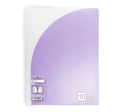 Folder con 10 Bolsillos A4 Violeta