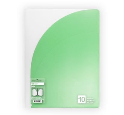 Folder con 10 Bolsillos A4 Verde Claro