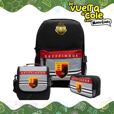 Set Mochila + Lonchera + Cartuchera HARRY POTTER