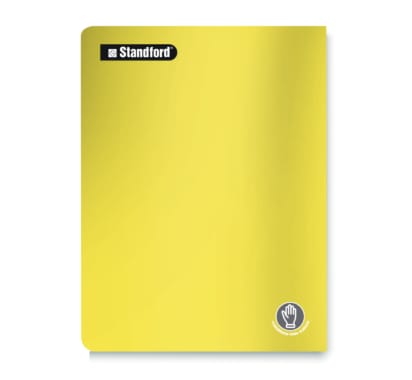 Cuaderno Deluxe Standford Para Zurdos Cuadriculado Amarillo