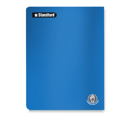 Cuaderno Deluxe Standford Para Zurdos Cuadriculado Azul