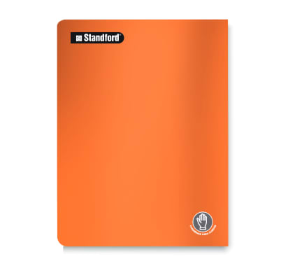 Cuaderno Deluxe Standford Para Zurdos Cuadriculado Naranja