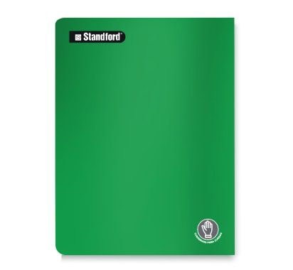 Cuaderno Deluxe Standford Para Zurdos Cuadriculado Verde