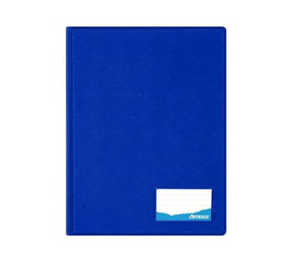 Folder Doble Tapa con Gusanillo A4 Azul Francia