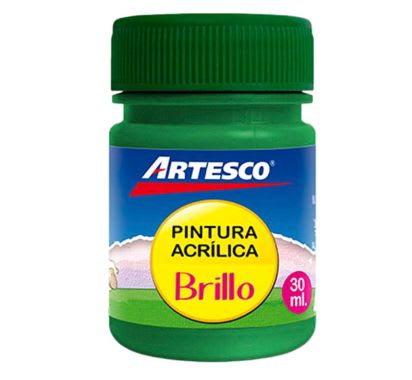 Pintura Acrílica Brillante Verde x 30 ml