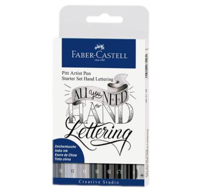 Marcador Pitt Lettering Kit Inicio Estuche x8 unidades