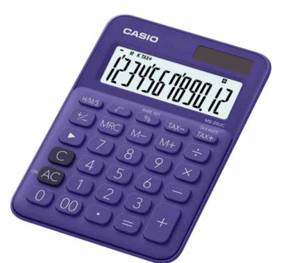 Calculadora Escolar Ms-20UC 12 Dígitos Morado