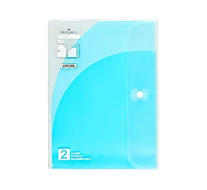 Folder A4 con 2 Bolsillos Azul