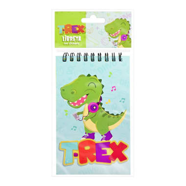 Libreta Con Stickers T-Rex