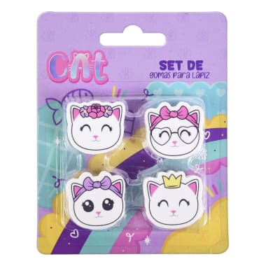 Set De Gomas Cat