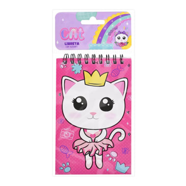 Libreta Con Stickers Cat