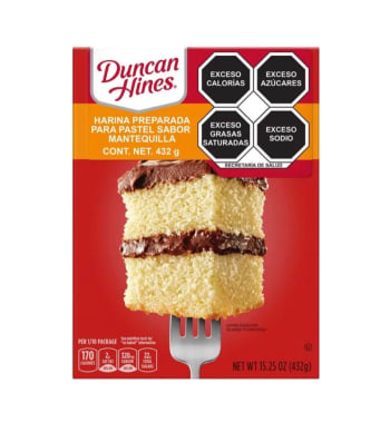 Harina Para Pastel Duncan Hines Sabor Mantequilla Dorada 432 g