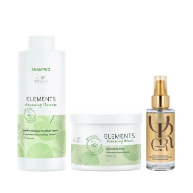 ELEMENTS HIDRATACIÓN PACK SHP + MASK + ACEITE