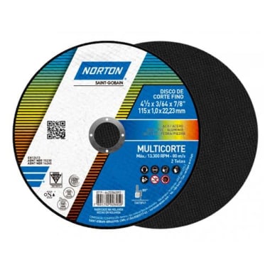 NORTON DISCO MULTICORTE 4.1/2"X3/64 (25UXCJ)