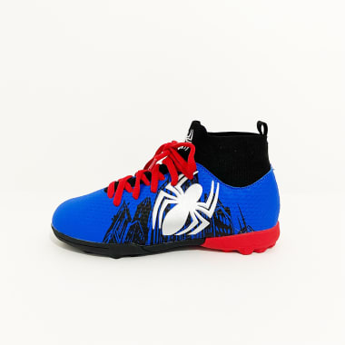 ZAPATILLA BOTÍN FUTBOL NIÑO SPIDERMAN AZUL